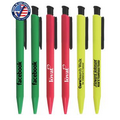 Monticello Certified Neon Click Pen w/ Black Trim